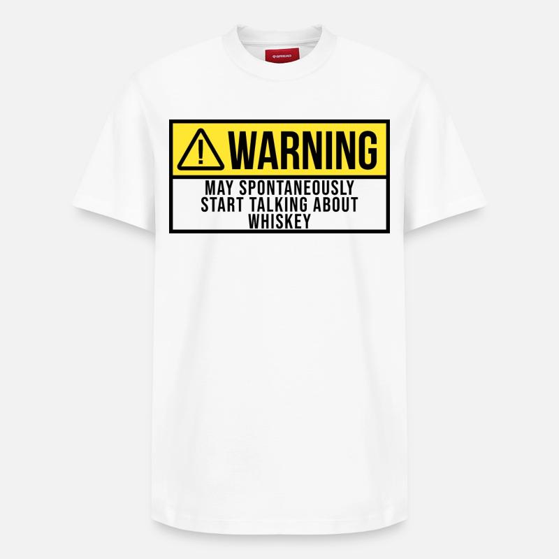 Whisky - T-shirt unisexe décontracté en coton Supima – de SPREAD - blanc