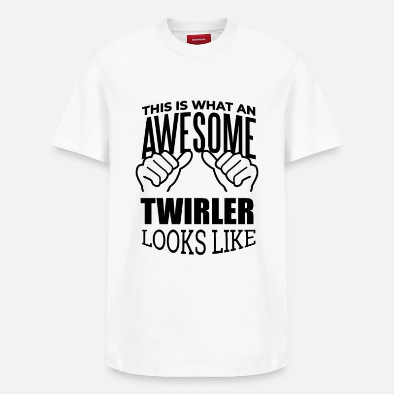wirbeln - Relaxed Unisex Supima Cotton T-Shirt – von SPREAD - Weiß