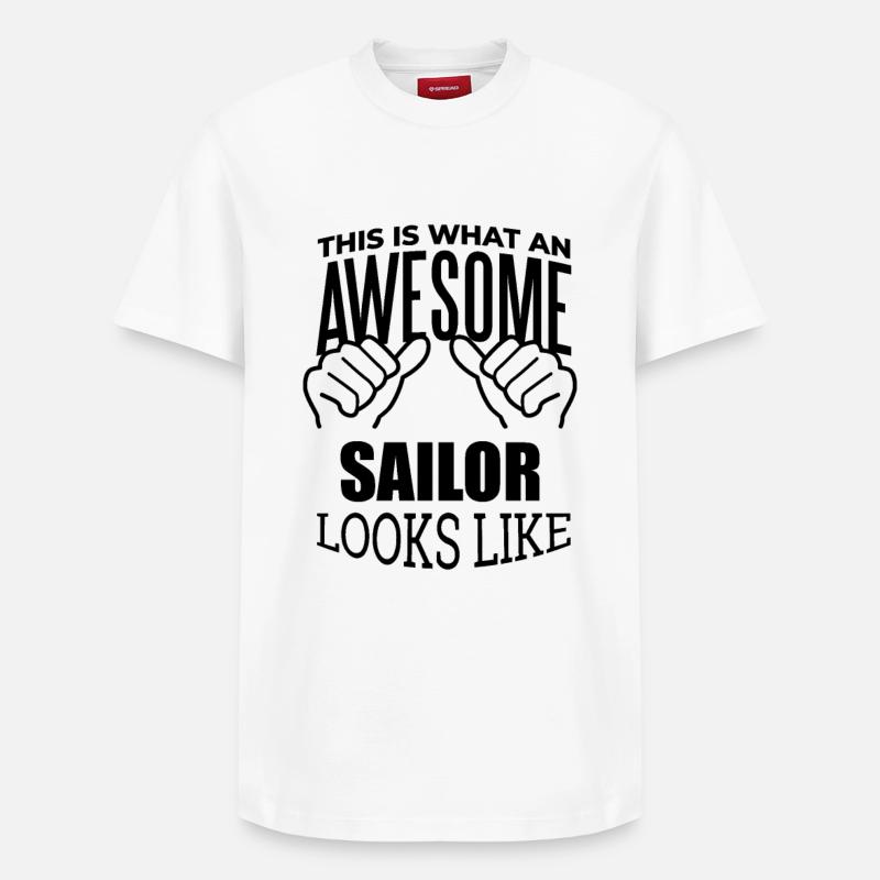 Sailor - Relaxed Unisex Supima Cotton T-Shirt – by SPREAD - white