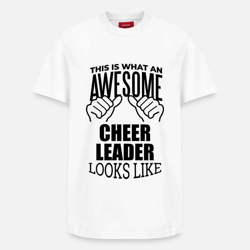 cheerleader - T-shirt unisexe décontracté en coton Supima – de SPREAD - blanc