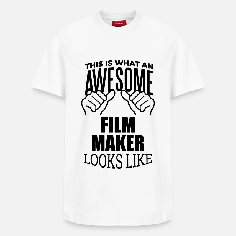Cinéaste - T-shirt unisexe décontracté en coton Supima – de SPREAD - blanc
