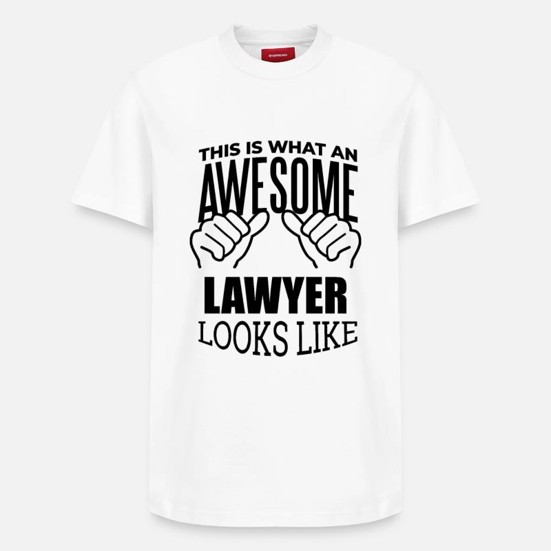 Lawyer - Relaxed Unisex Supima Cotton T-Shirt – by SPREAD - white