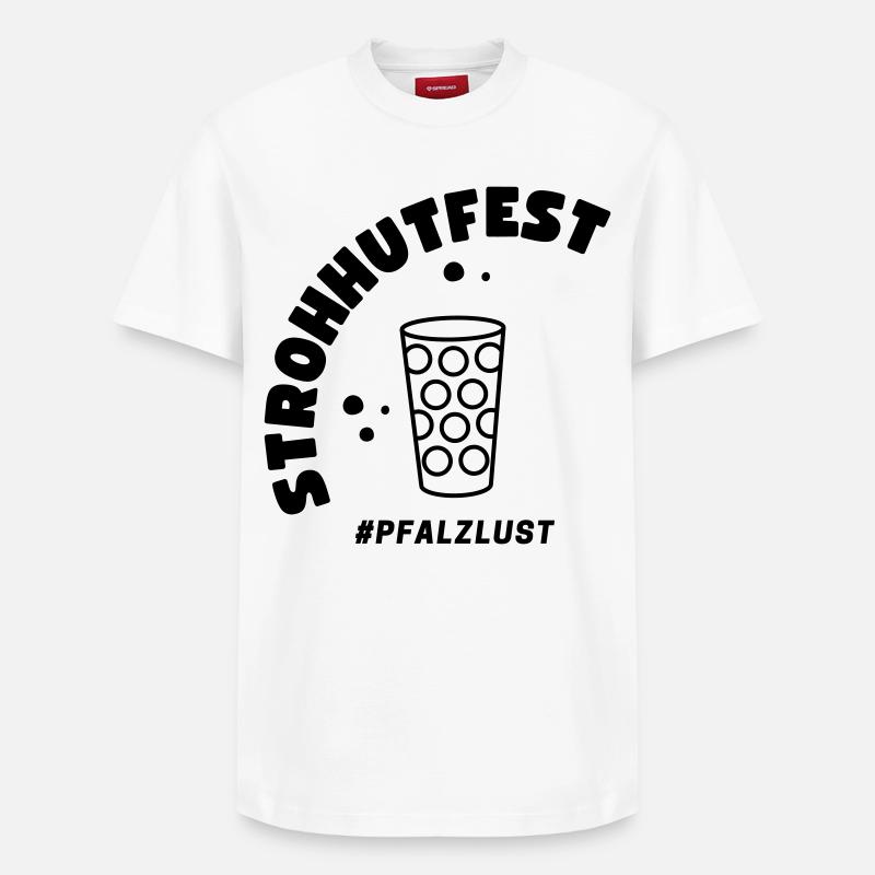Around Party - Relaxed Unisex Supima Cotton T-Shirt – von SPREAD - Weiß