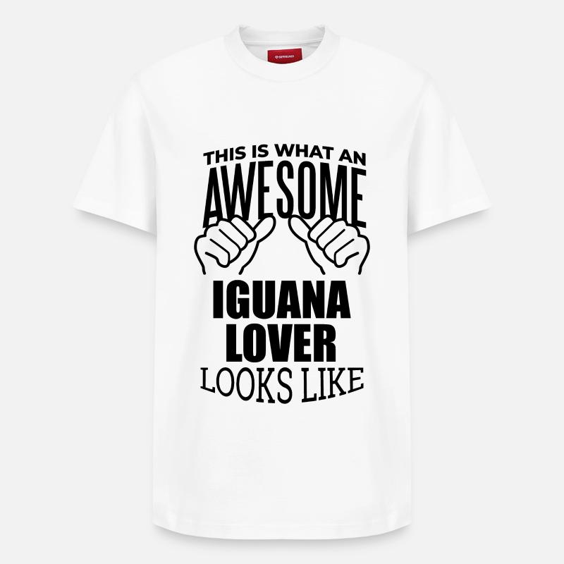 iguane - T-shirt unisexe décontracté en coton Supima – de SPREAD - blanc