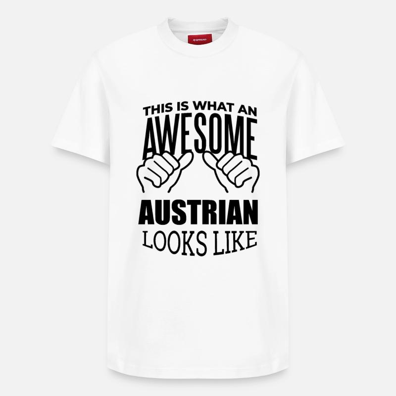 Austria - Relaxed Unisex Supima Cotton T-Shirt – by SPREAD - white