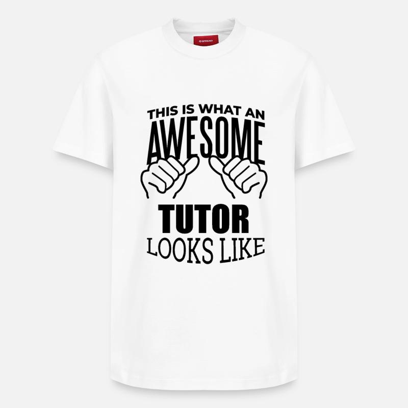 Tutor - Relaxed Unisex Supima Cotton T-Shirt – by SPREAD - white