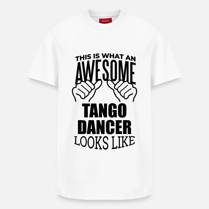 tango - T-shirt unisexe décontracté en coton Supima – de SPREAD - blanc