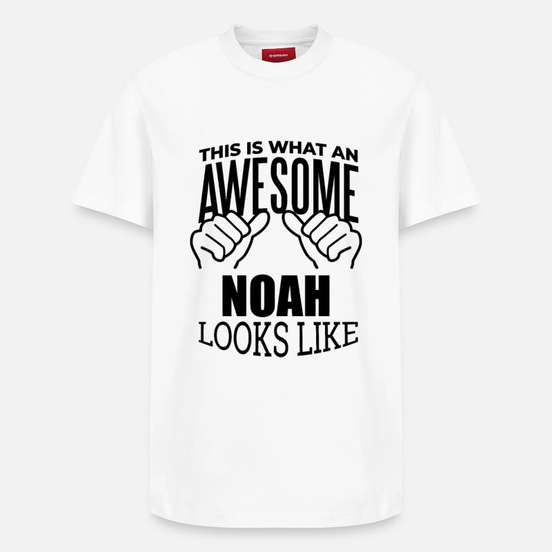 Noé - T-shirt unisexe décontracté en coton Supima – de SPREAD - blanc