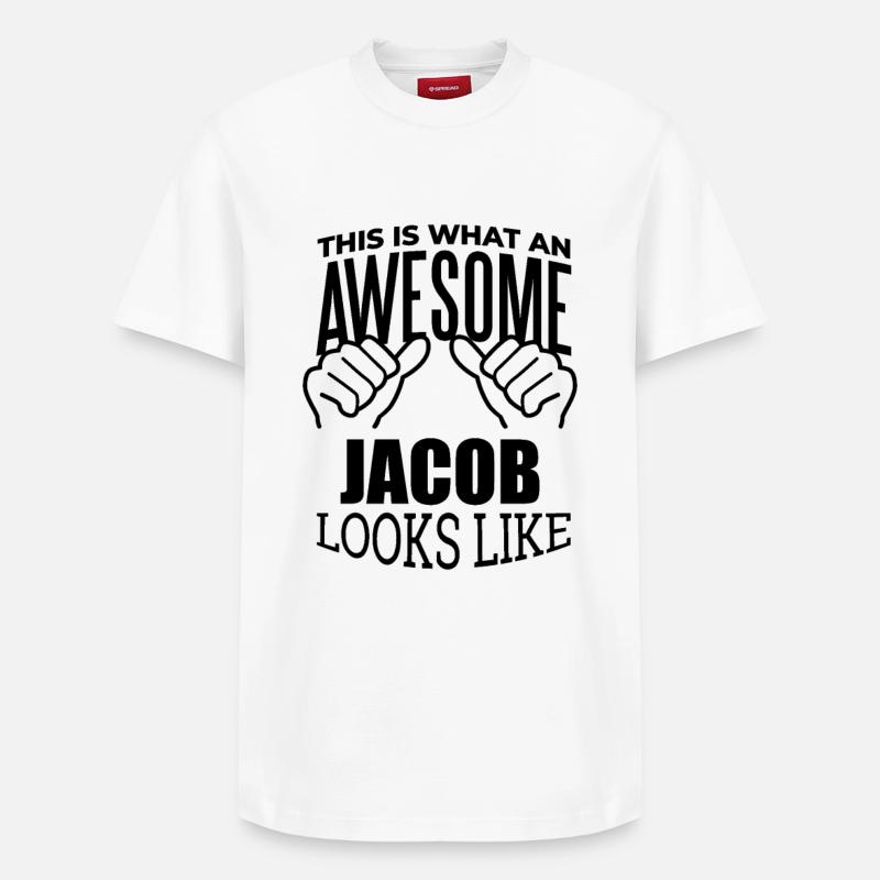 Jacob - T-shirt unisexe décontracté en coton Supima – de SPREAD - blanc