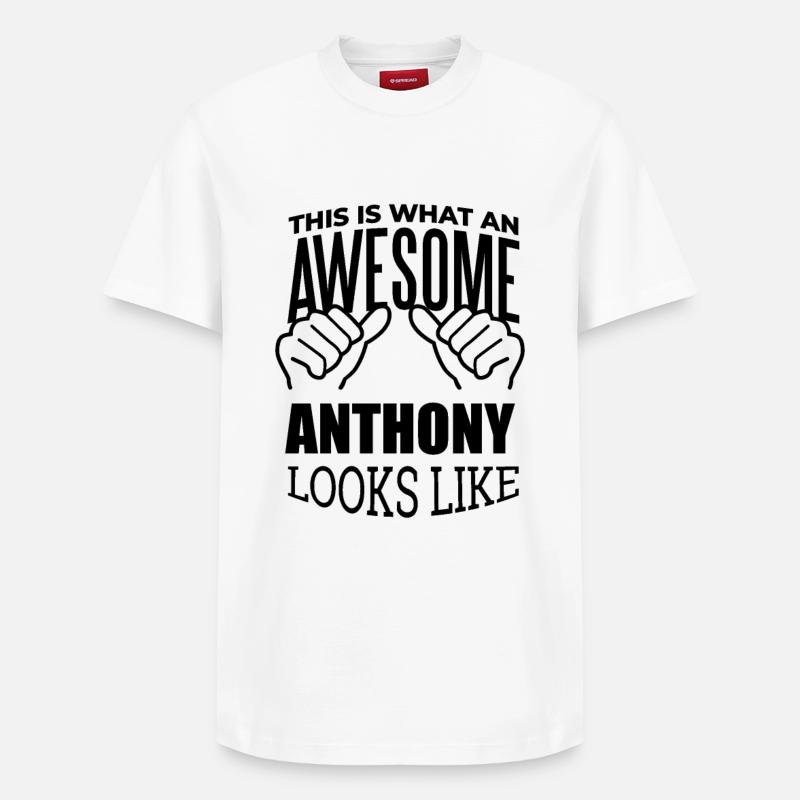 Anthony - Relaxed Unisex Supima Cotton T-Shirt – von SPREAD - Weiß