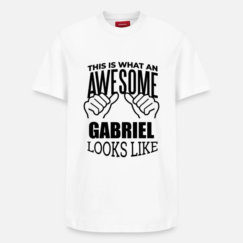 Gabriel - T-shirt unisexe décontracté en coton Supima – de SPREAD - blanc