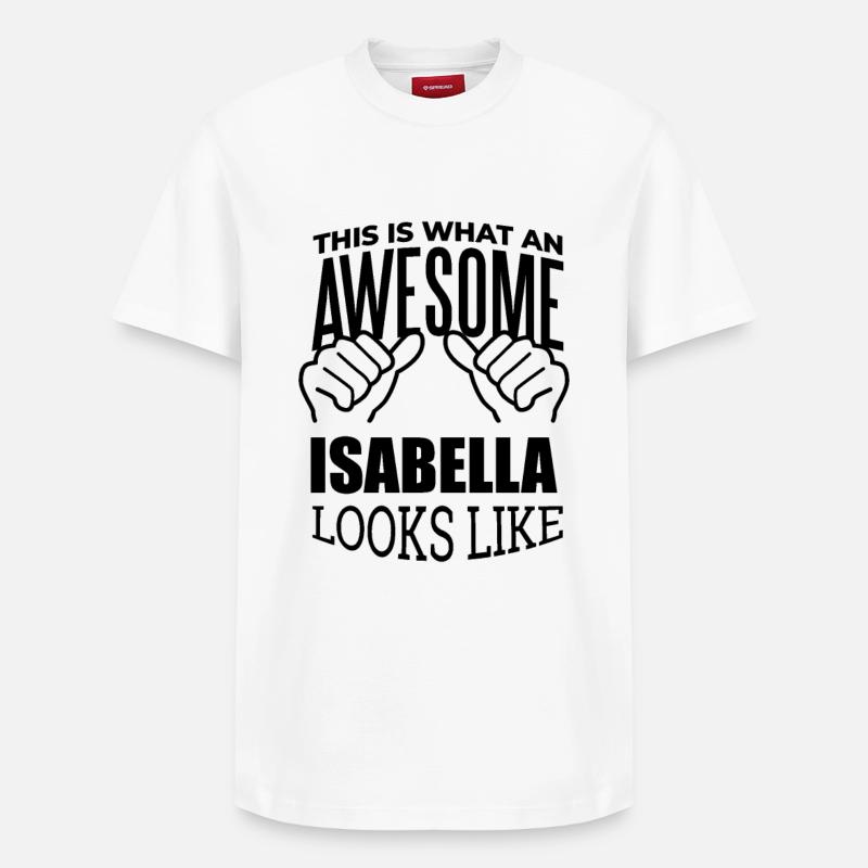 Isabella - Relaxed Unisex Supima Cotton T-Shirt – von SPREAD - Weiß