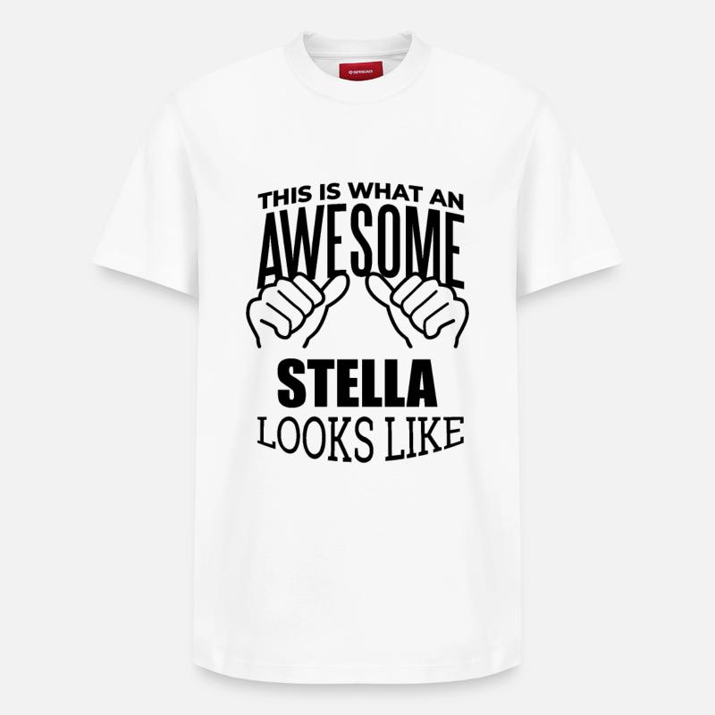 Stella - Relaxed Unisex Supima Cotton T-Shirt – von SPREAD - Weiß