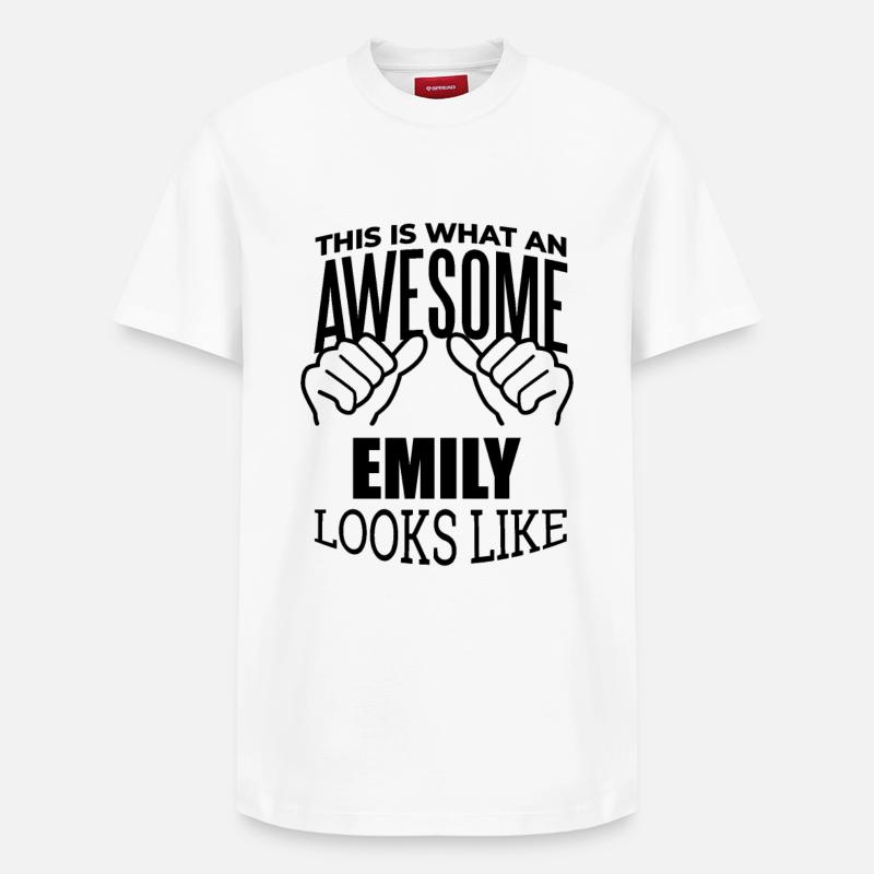 Emily - T-shirt unisexe décontracté en coton Supima – de SPREAD - blanc