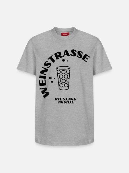 Weinstrasse 24 - Relaxed Unisex Supima Cotton T-Shirt – by SPREAD - white