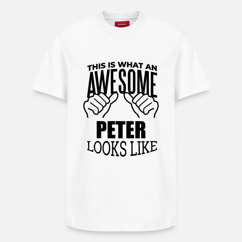 Peter - Relaxed Unisex Supima Cotton T-Shirt – by SPREAD - white