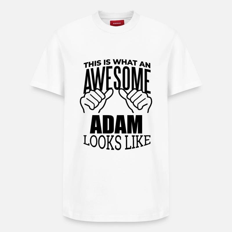 Adam - T-shirt unisexe décontracté en coton Supima – de SPREAD - blanc