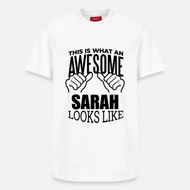 Sarah - T-shirt unisexe décontracté en coton Supima – de SPREAD - blanc