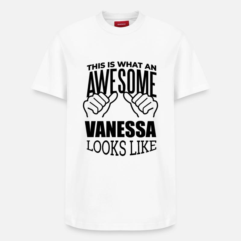 Vanessa - T-shirt unisexe décontracté en coton Supima – de SPREAD - blanc