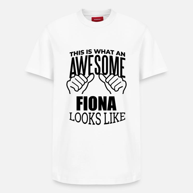 Fiona - Relaxed Unisex Supima Cotton T-Shirt – von SPREAD - Weiß
