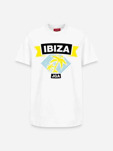 IBIZA Bachelor Party Crew - Relaxed Unisex Supima Cotton T-Shirt – by SPREAD - white