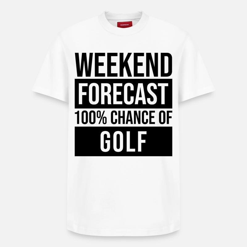 Golf - Relaxed Unisex Supima Cotton T-Shirt – von SPREAD - Weiß
