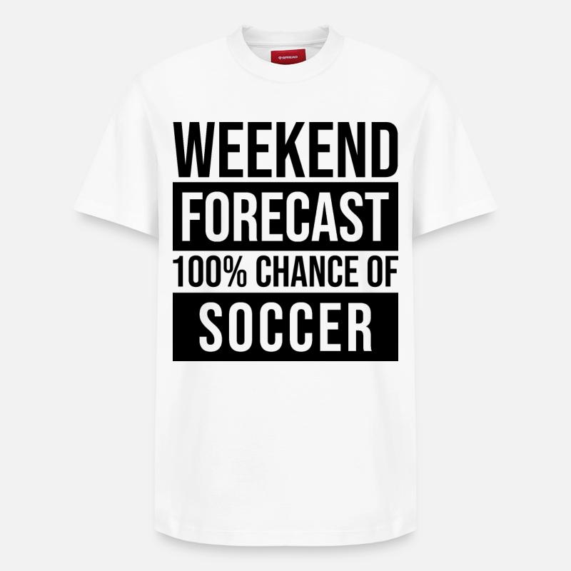 Fußball - Relaxed Unisex Supima Cotton T-Shirt – von SPREAD - Weiß