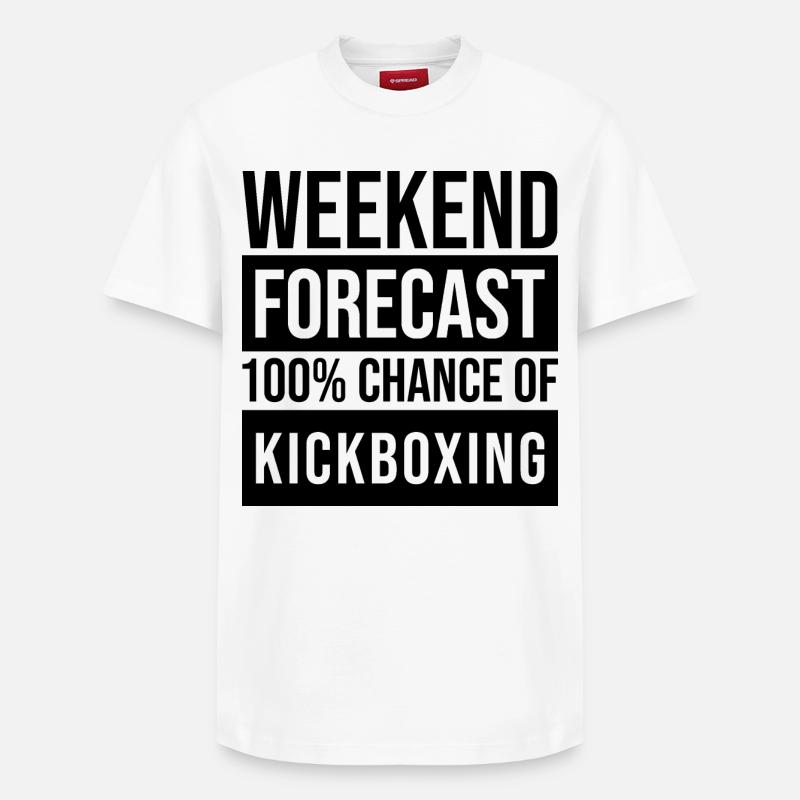 Kickboxeur - T-shirt unisexe décontracté en coton Supima – de SPREAD - blanc
