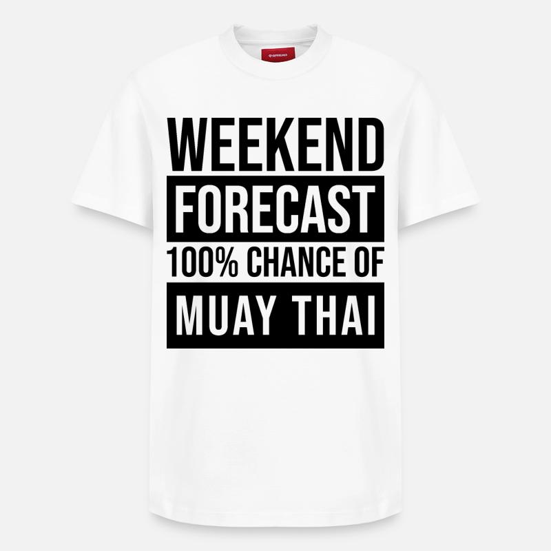Muay Thaï - T-shirt unisexe décontracté en coton Supima – de SPREAD - blanc