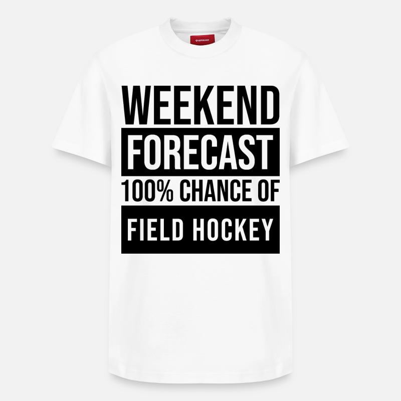 hockey sur gazon - T-shirt unisexe décontracté en coton Supima – de SPREAD - blanc
