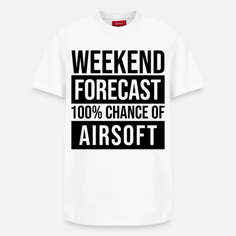 L’airsoft - T-shirt unisexe décontracté en coton Supima – de SPREAD - blanc