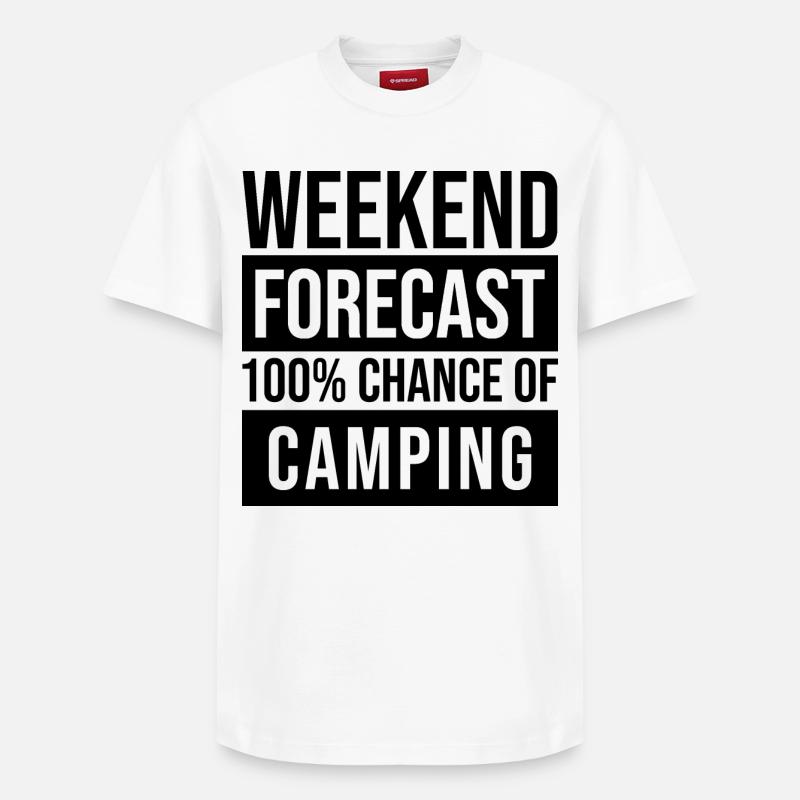 camp - T-shirt unisexe décontracté en coton Supima – de SPREAD - blanc