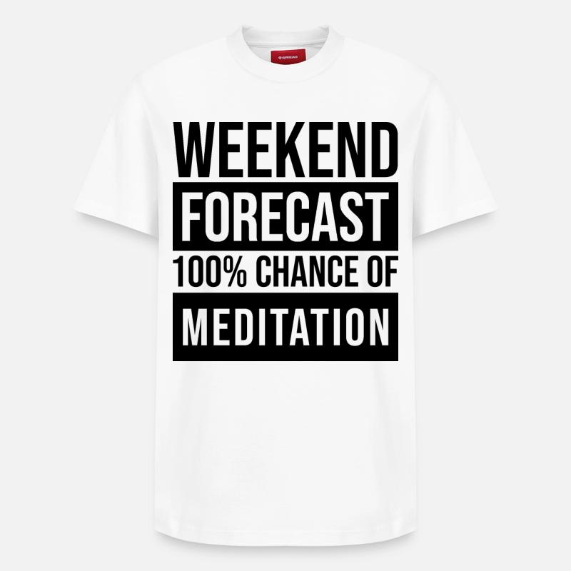 méditer - T-shirt unisexe décontracté en coton Supima – de SPREAD - blanc