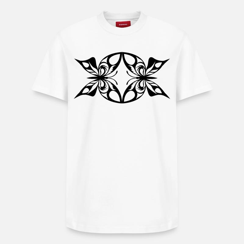 Candy butterflies. - Relaxed Unisex Supima Cotton T-Shirt – by SPREAD - white
