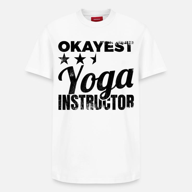 Instructeur de yoga Okayest - T-shirt unisexe décontracté en coton Supima – de SPREAD - blanc