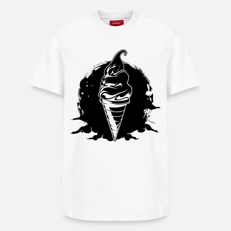 Glace - T-shirt unisexe décontracté en coton Supima – de SPREAD - blanc
