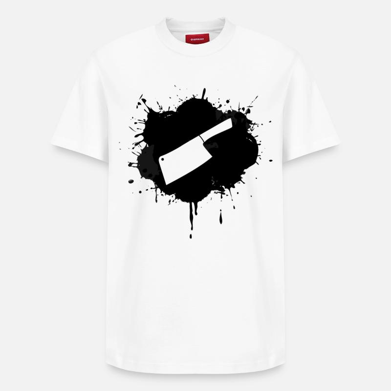 Hackbeil - Relaxed Unisex Supima Cotton T-Shirt – von SPREAD - Weiß