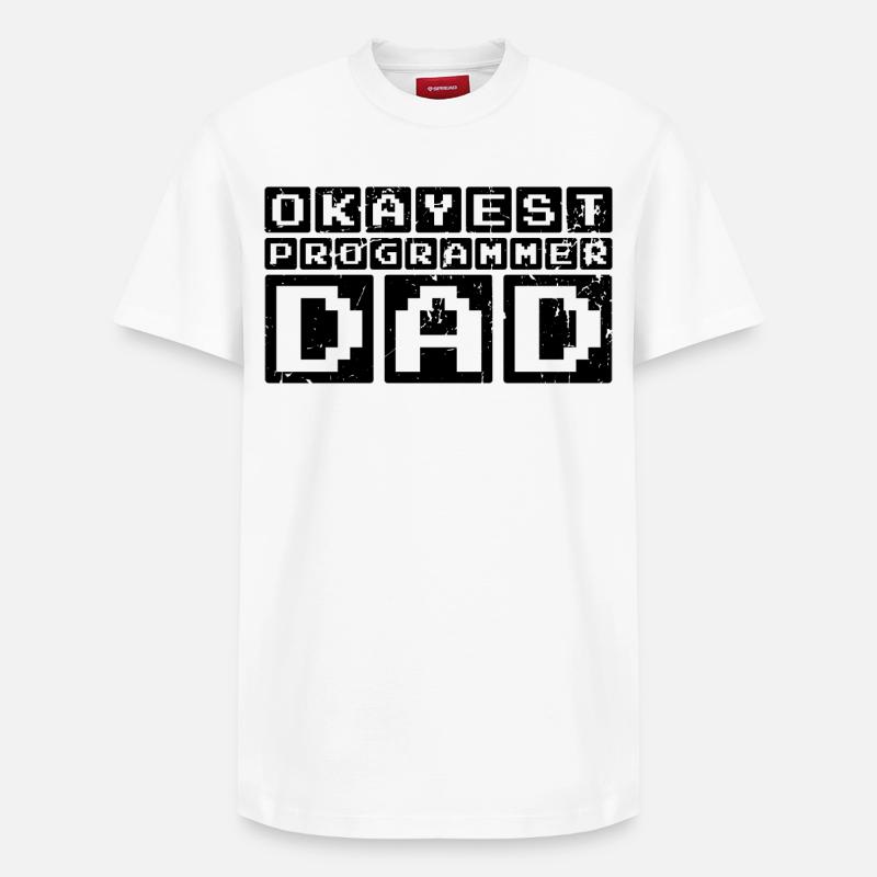 Programmierer Papa - Relaxed Unisex Supima Cotton T-Shirt – von SPREAD - Weiß