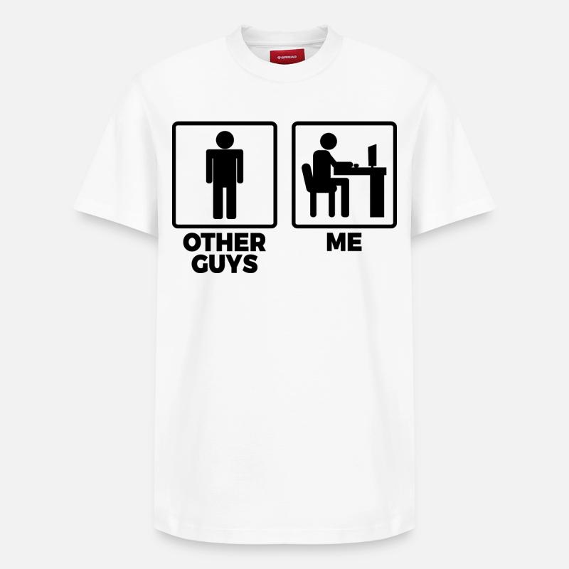 Andere Programmierer und ich - Relaxed Unisex Supima Cotton T-Shirt – von SPREAD - Weiß