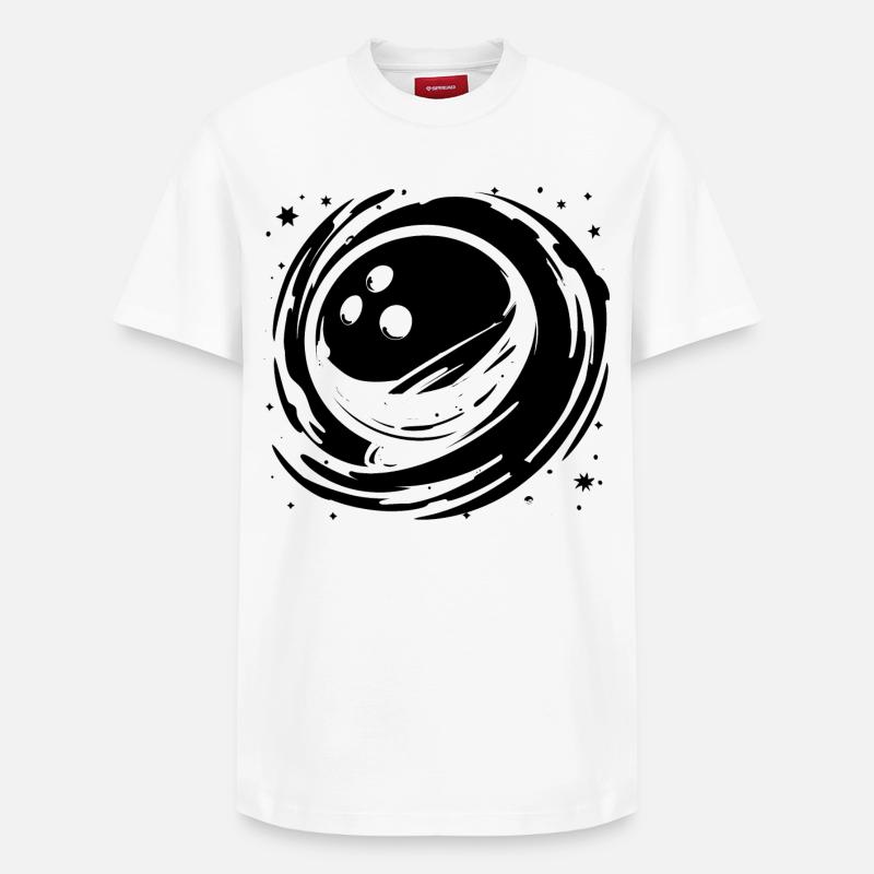 Bowling Graphics - Relaxed Unisex Supima Cotton T-Shirt – by SPREAD - white