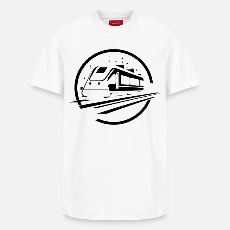 Zug - Relaxed Unisex Supima Cotton T-Shirt – von SPREAD - Weiß