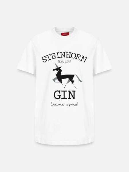 Steinhorn Gin - Est. 2017 - Relaxed Unisex Supima Cotton T-Shirt – von SPREAD - Weiß