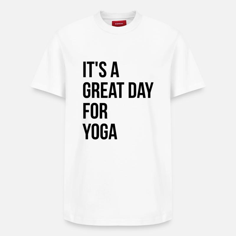 yoga - T-shirt unisexe décontracté en coton Supima – de SPREAD - blanc