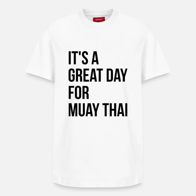 Muay Thai - Relaxed Unisex Supima Cotton T-Shirt – by SPREAD - white