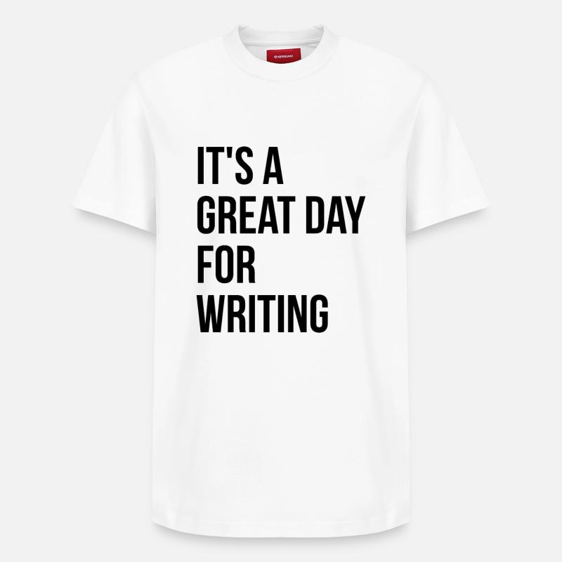 Writer - Relaxed Unisex Supima Cotton T-Shirt – by SPREAD - white