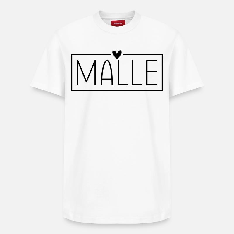 Mallorca Malle - Relaxed Unisex Supima Cotton T-Shirt – von SPREAD - Weiß