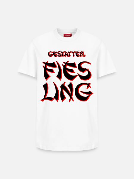 Fies Ling - Relaxed Unisex Supima Cotton T-Shirt – von SPREAD - Weiß