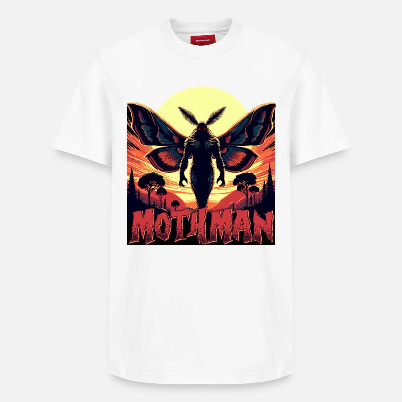 Mothman Monstre Halloween - T-shirt unisexe décontracté en coton Supima – de SPREAD - blanc