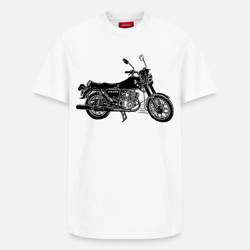 MZ ETZ 250 - T-shirt unisexe décontracté en coton Supima – de SPREAD - blanc