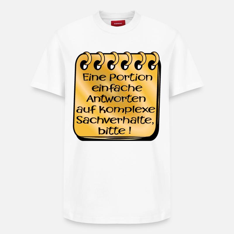 POPULISMUS - Relaxed Unisex Supima Cotton T-Shirt – von SPREAD - Weiß